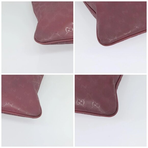GUCCI GG Implementation Shoulder Bag PVC Pink Gold - Picture 15 of 15
